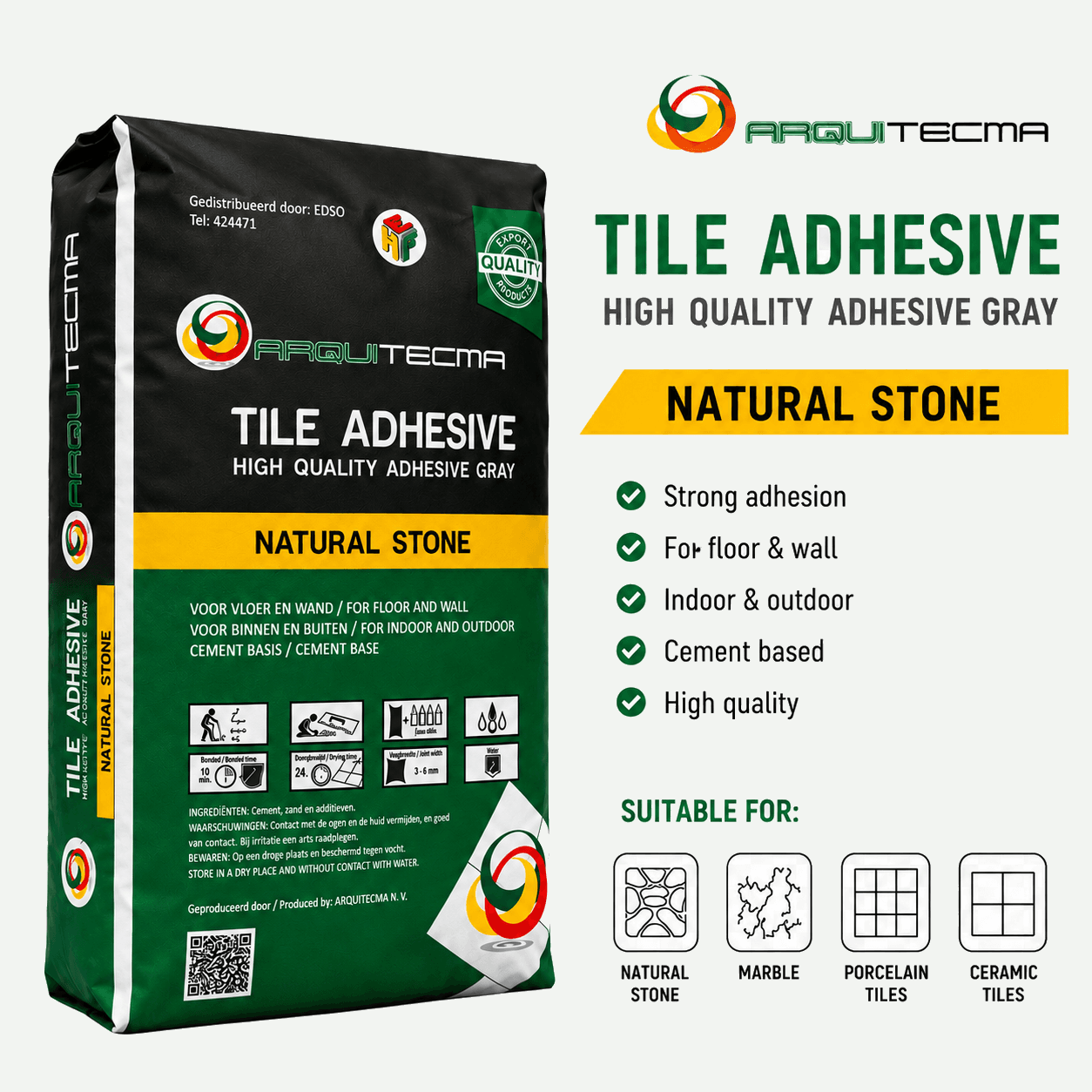 Natural Stone Tile Adhesive productverpakking