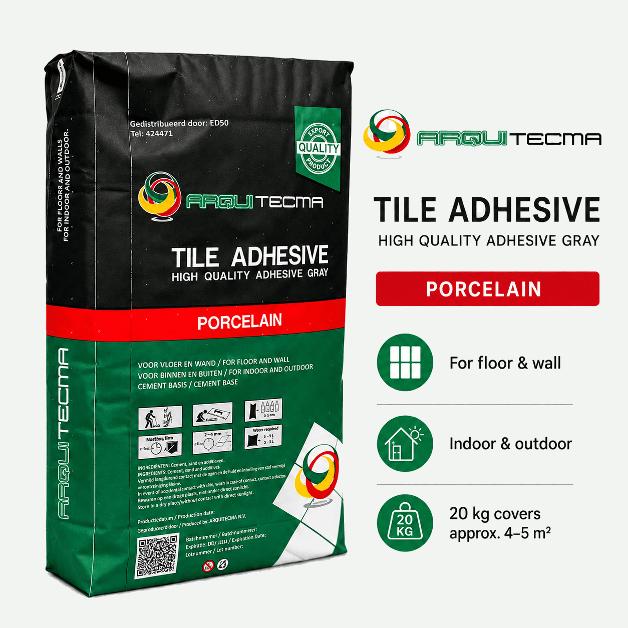 Porcelain Tile Adhesive productverpakking
